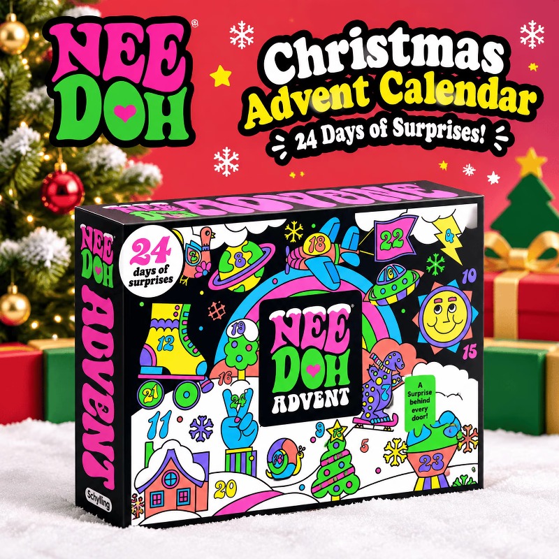 Kids Toys Xmas - 2026 NeeDoh Noel Geri Sayım Takvimi,