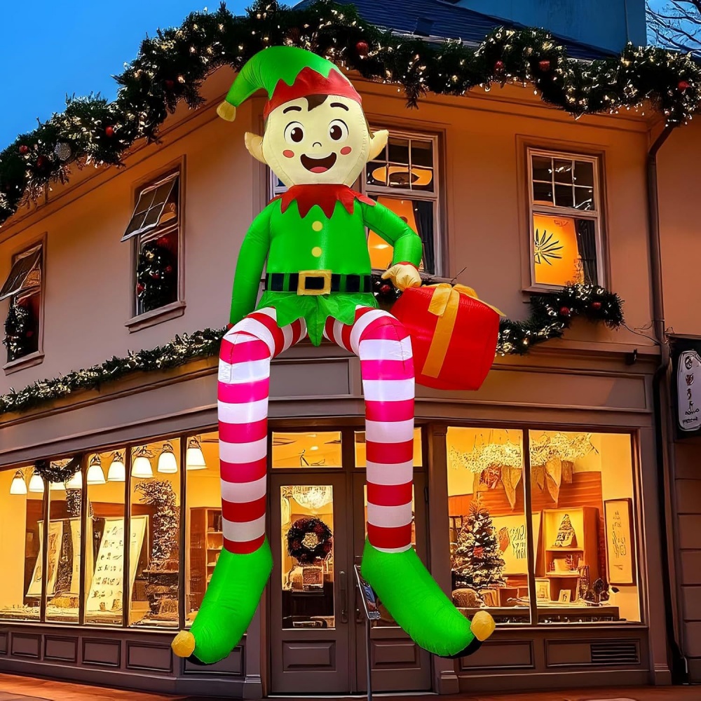 8FT Noel Şişme Oturan Elf Deko - Kids Toys Xmas incelemesi ve fiyatı